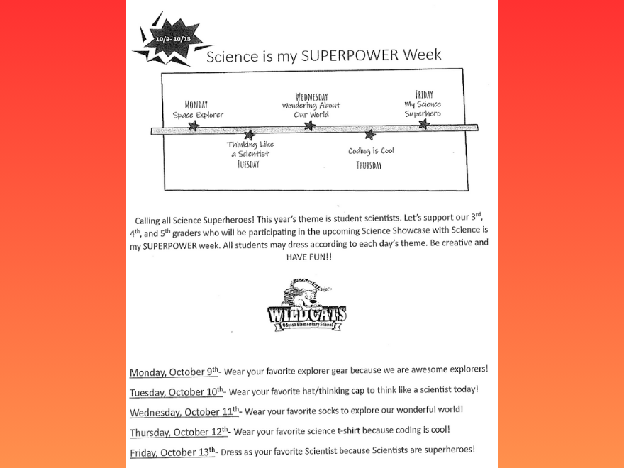 Science is my SUPERPOWER Week