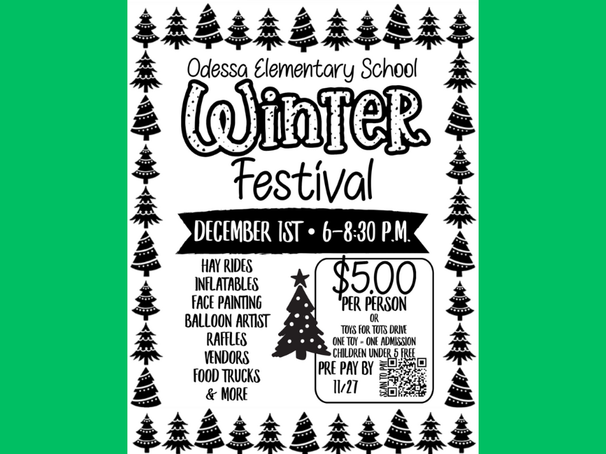 Winter Festival – December 1st 6-8:30pm