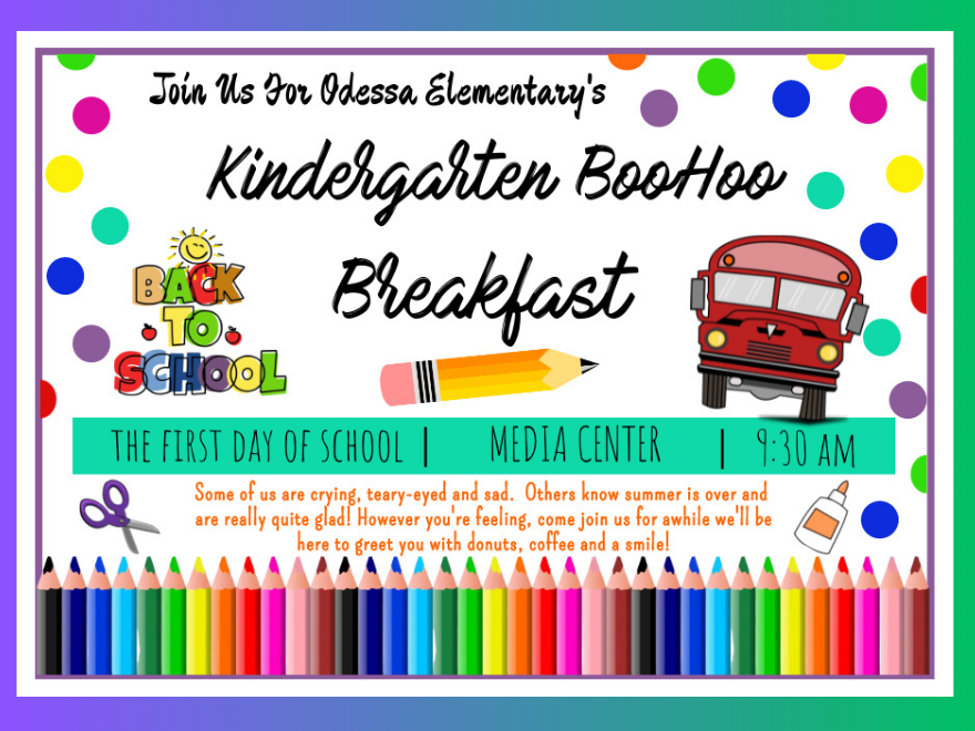 Kindergarten BooHoo Parent Breakfast 2024