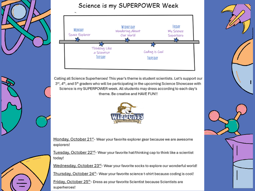 Science is my SUPERPOWER Week!