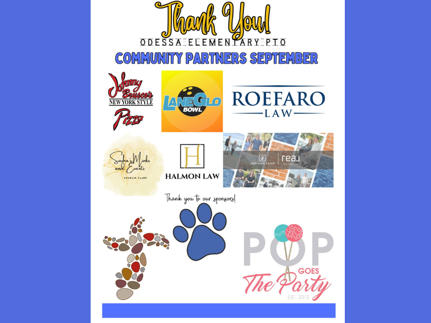 Thank You to our September Community Partners