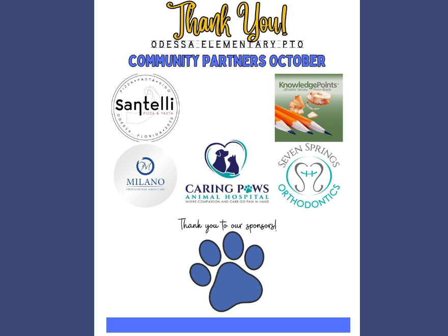 Thank You to our October Community Partners