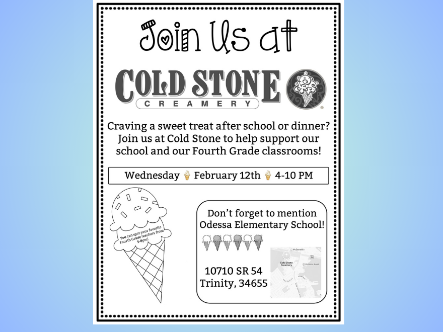 Cold Stone Spirit Night