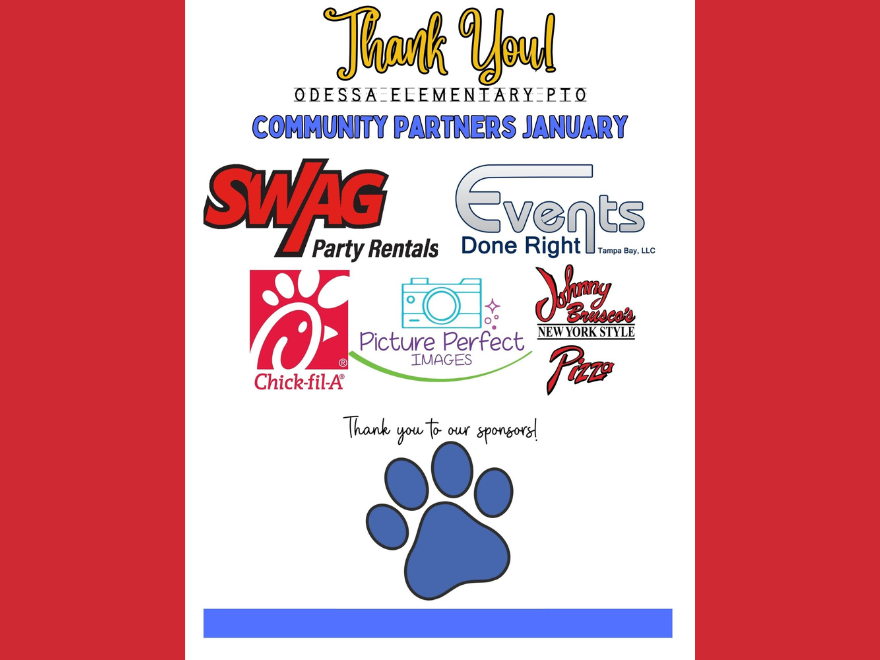 Thank you Community Partners – January