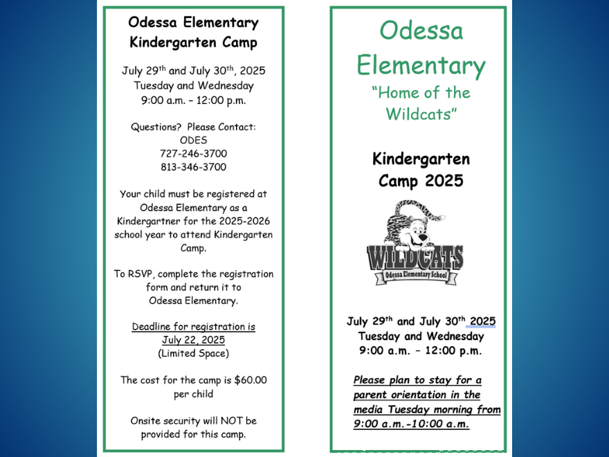 Registration for Kindergarten Camp is Open!