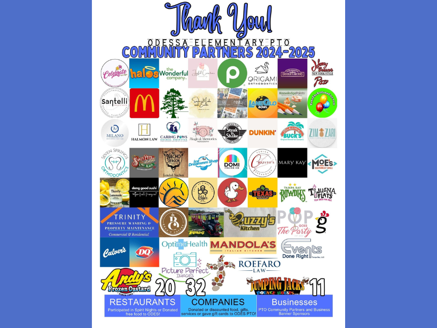 Thank You to our Community Partners