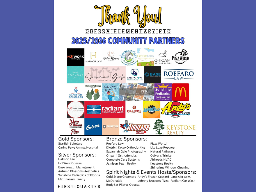 Thank you to our Community Partners